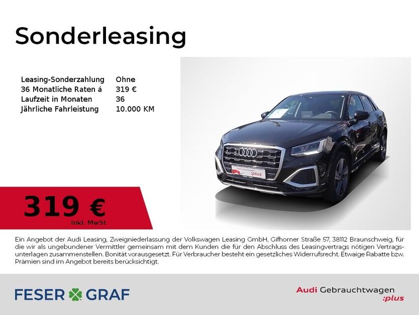 Audi Q2 6.200 km 31.980 € Fürth 90763