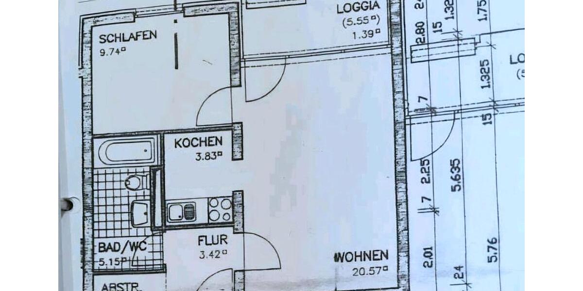 Modernisierte 2-Zimmer-Wohnung mit EBK und Balkon 2 zimmer