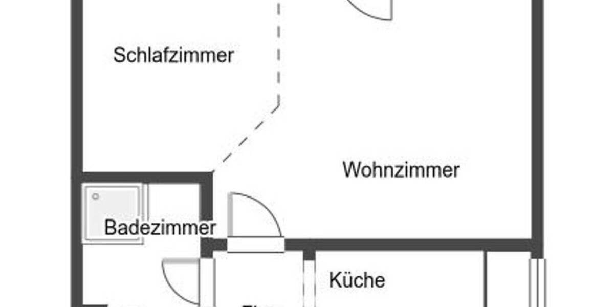 Etagenwohnung Nürnberg Almoshof - 1 Zimmer, 42 m&sup2;, 149.000&euro; | Angebot:25836552