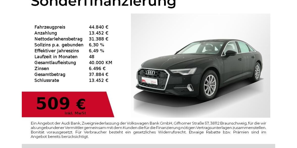Audi A6 22.507 km 44.840 &euro; Nürnberg 90411