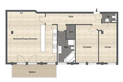 Wohnung Nürnberg Rabus - 3 Zimmer, 104 m&sup2;, 375.000&euro; | Angebot:27252539