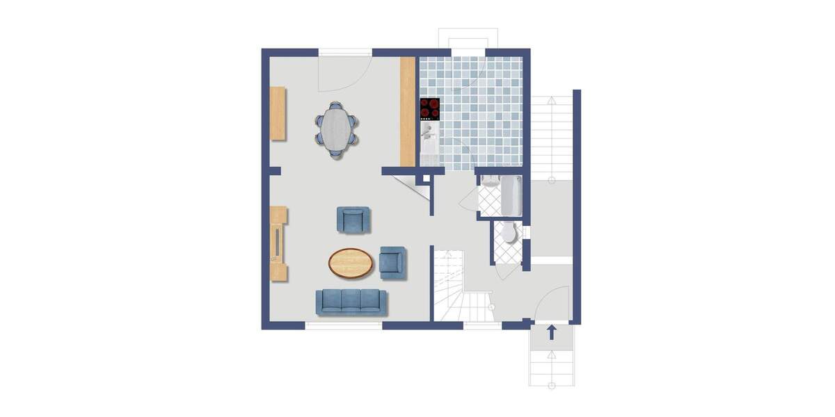 Doppelhaushälfte Nürnberg Falkenheim - 3 Zimmer, 92 m&sup2;, 375.000&euro; | Angebot:25663651