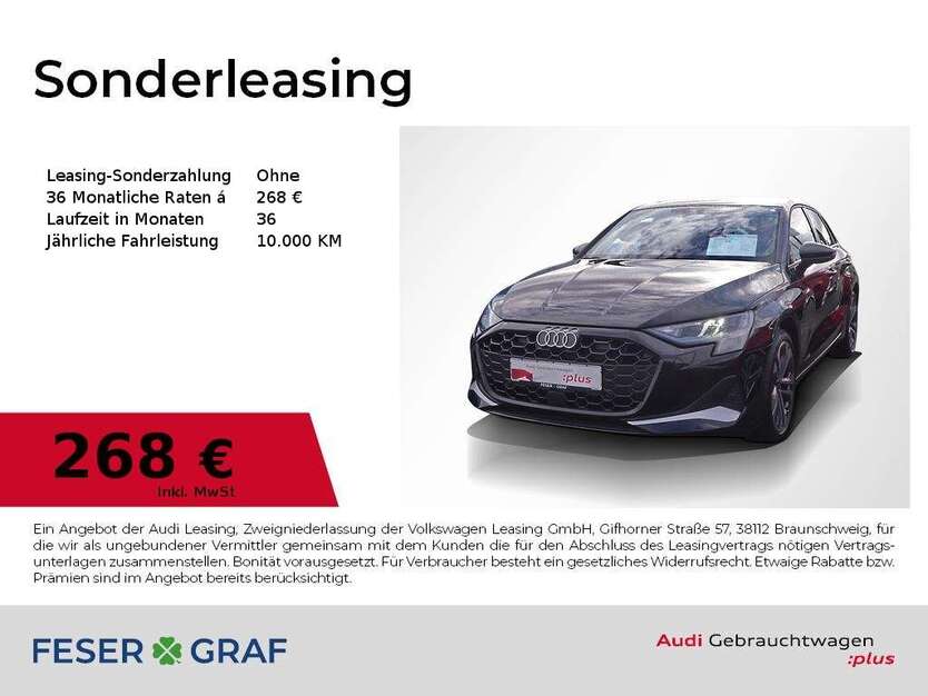 Audi A3 1.819 km 33.328 € Lauf an der Pegnitz 91207