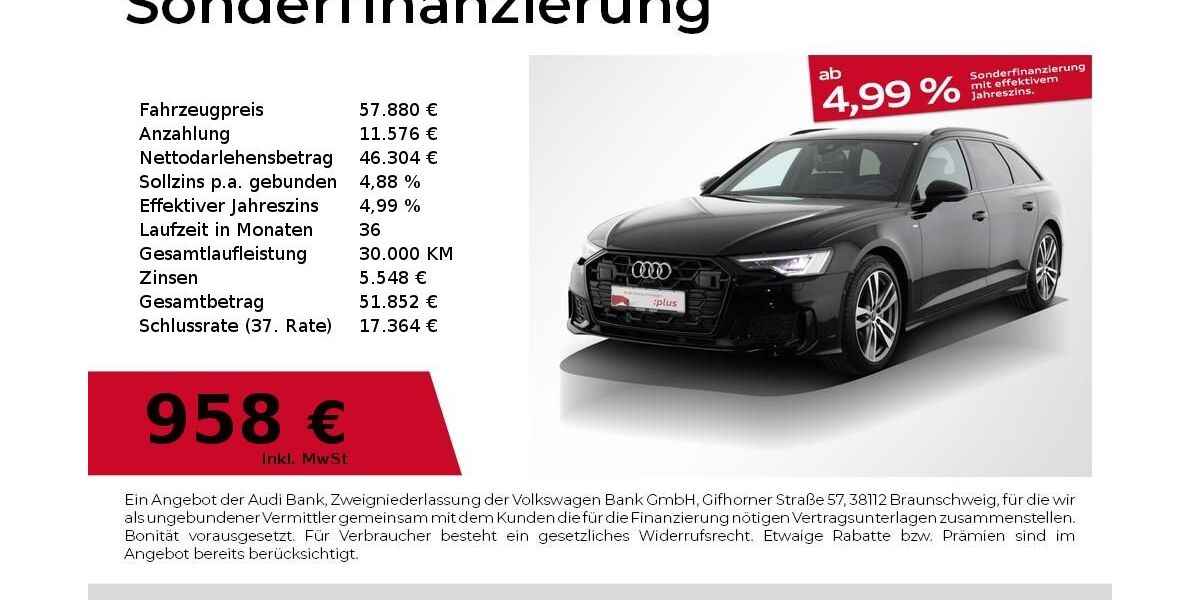 Audi A6 6.370 km 53.940 &euro; Nürnberg 90441