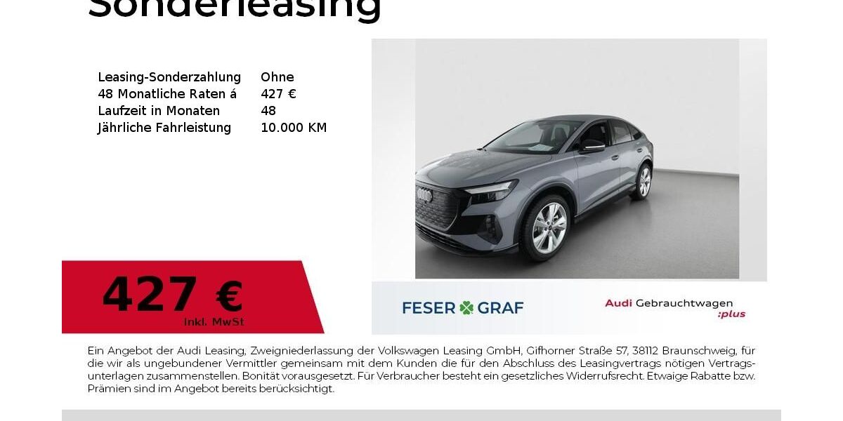 Audi Q4 e-tron 7.994 km 45.880 &euro; Nürnberg 90411