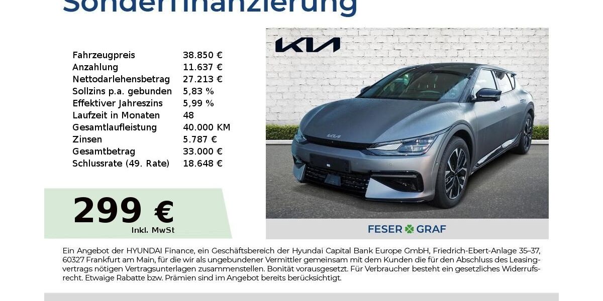 Kia EV6 18.627 km 38.850 &euro; Schwabach 91126