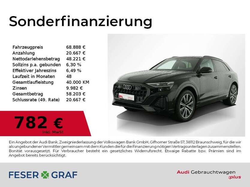 Audi Q8 5.138 km 68.888 € Nürnberg 90411