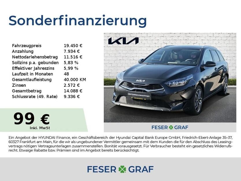 Kia ceed Sportswagon 19.319 km 19.450 € Roth 91154