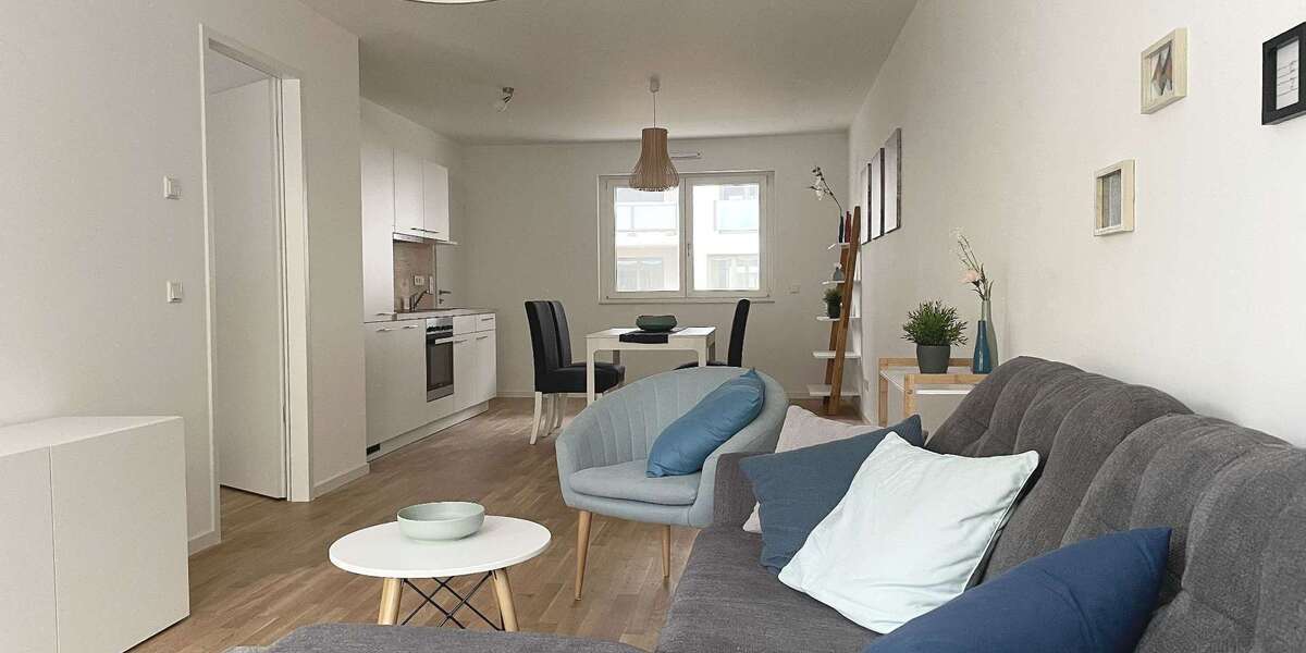 Etagenwohnung Erlangen Sebaldussiedlung - 2 Zimmer, 60 m&sup2;, 982&euro; | Angebot:27644245