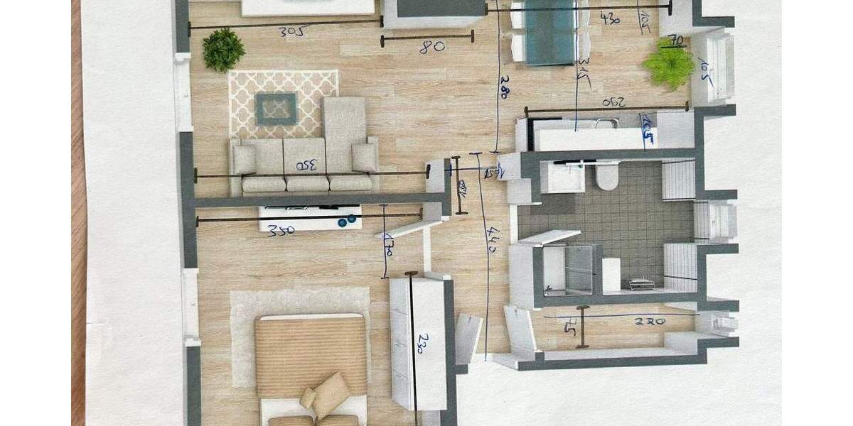 Etagenwohnung Fürth Innenstadt - 2 Zimmer, 54 m&sup2;, 650&euro; | Angebot:25769564