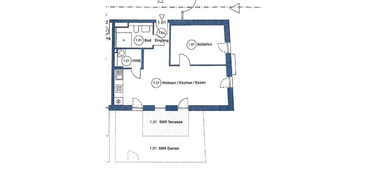 2-Zimmer-Neubau-Wohnung mit Terrasse unweit des Stadtparks! 2 zimmer