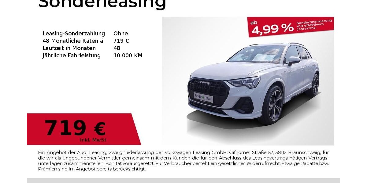 Audi Q3 6.500 km 58.980 &euro; Fürth 90763