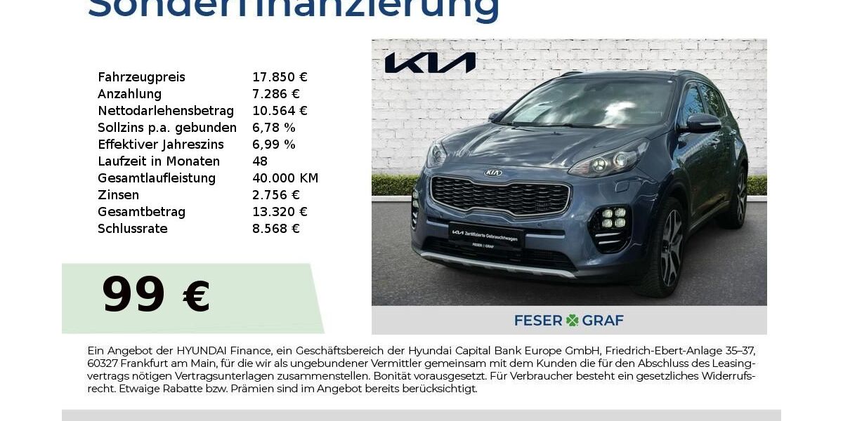 Kia Sportage 55.100 km 17.850 &euro; Roth 91154
