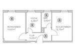 Etagenwohnung Nürnberg Wöhrd - 2 Zimmer, 42 m&sup2;, 900&euro; | Angebot:26834653