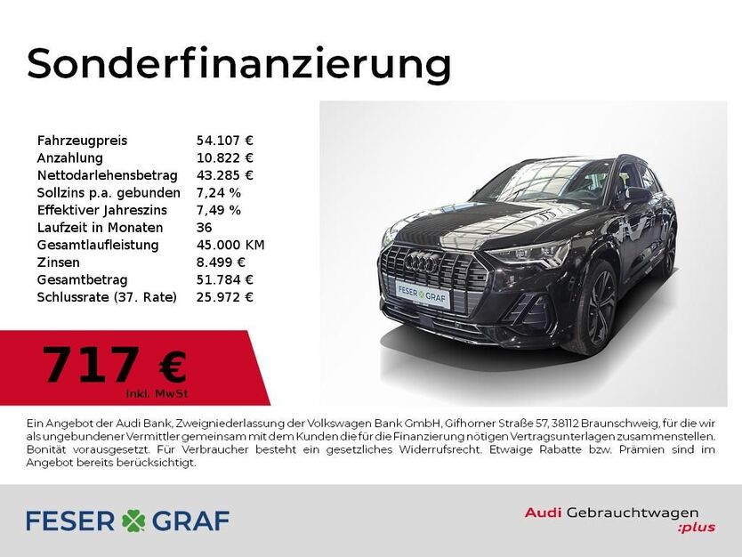 Audi Q3 4.900 km 54.107 € Fürth 90763