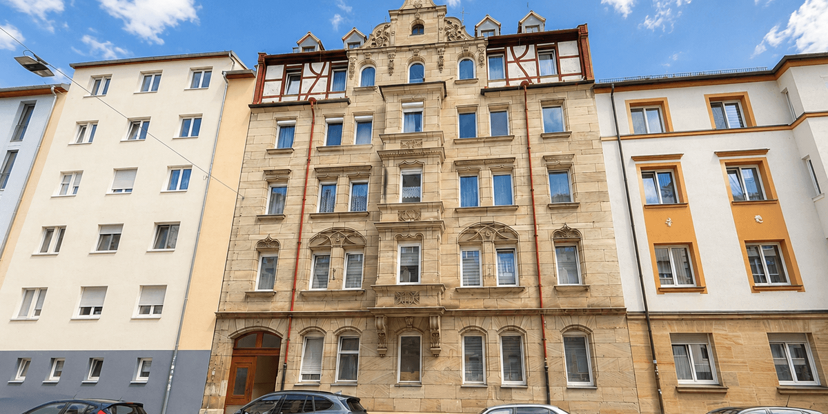 Etagenwohnung Fürth Südstadt - 3 Zimmer, 70 m&sup2;, 187.000&euro; | Angebot:27200234