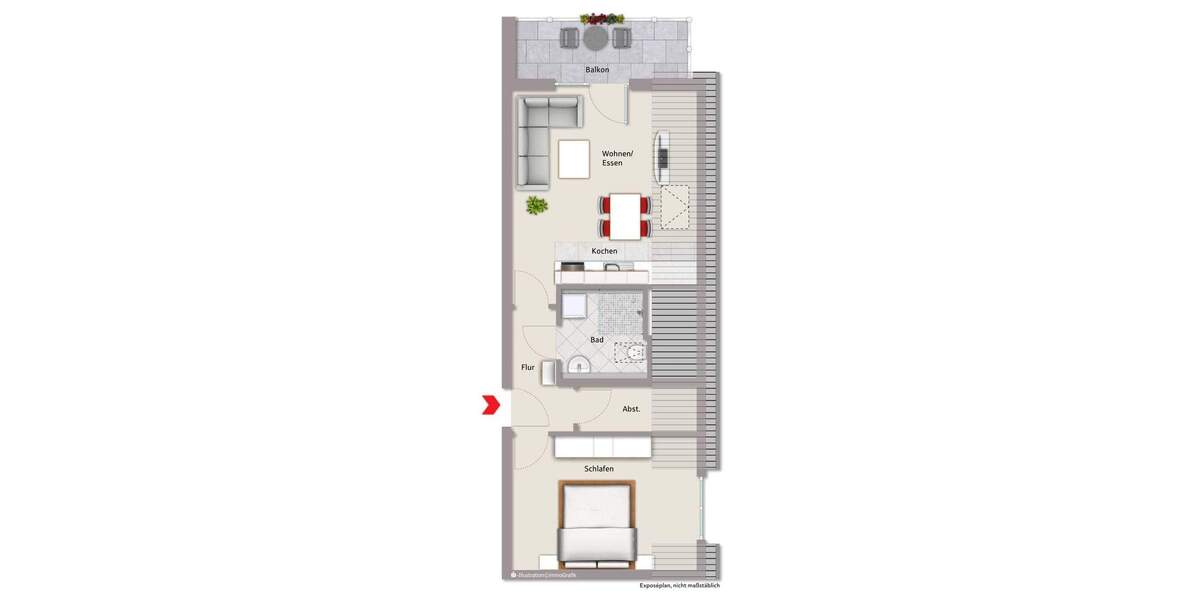 Etagenwohnung Roßtal Weitersdorf - 2 Zimmer, 53 m&sup2;, 195.000&euro; | Angebot:25191858