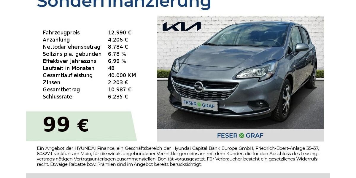 Opel Corsa 46.797 km 12.490 &euro; Schwabach 91126