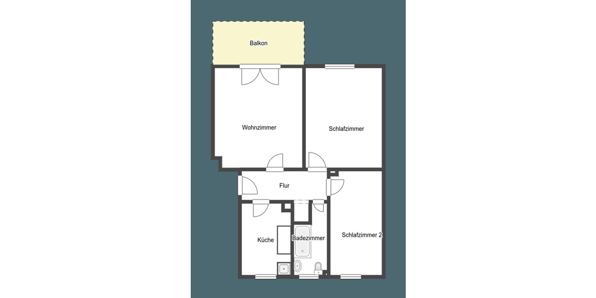 Etagenwohnung Nürnberg St Peter - 3 Zimmer, 68 m&sup2;, 214.000&euro; | Angebot:26424294