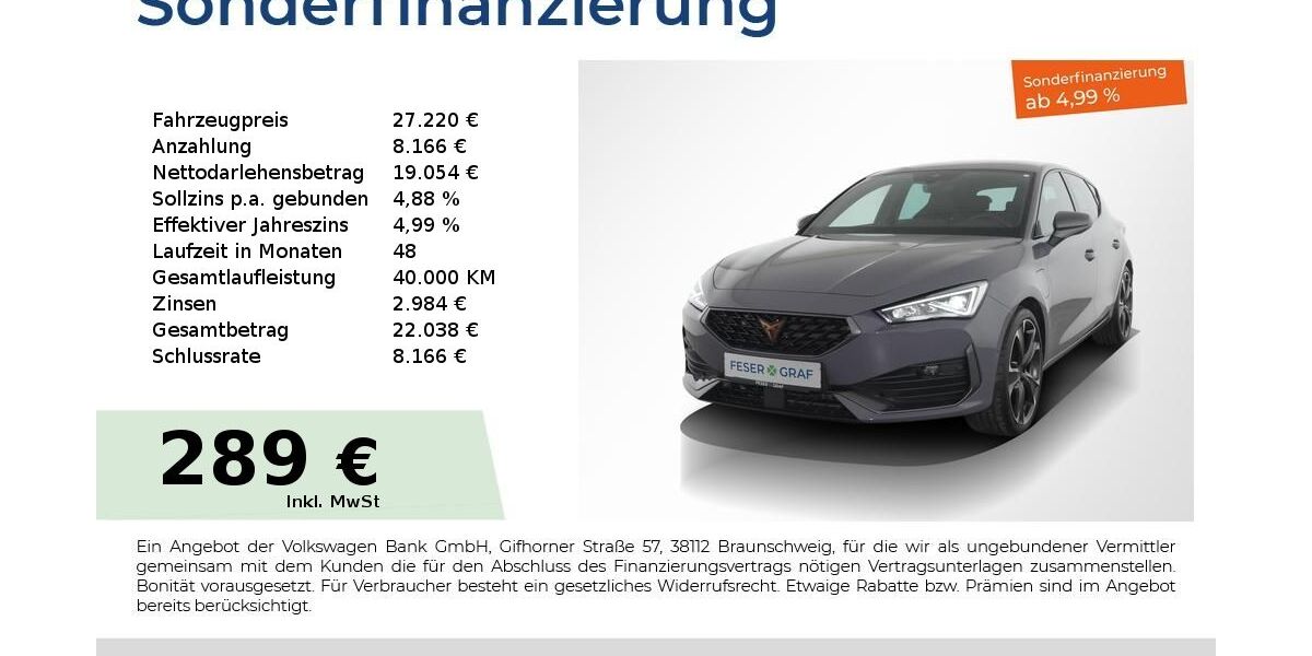 Cupra Leon 24.450 km 27.220 &euro; Nürnberg 90441