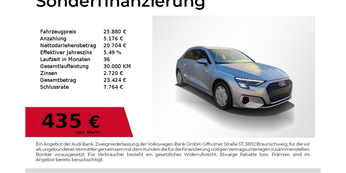 Audi A3 28.869 km 25.880 &euro; Nürnberg 90441