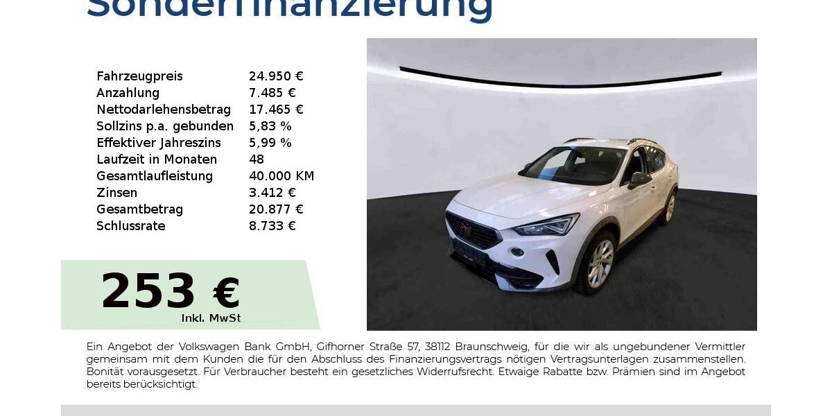 Cupra Formentor 23.750 km 24.950 &euro; Nürnberg 90431