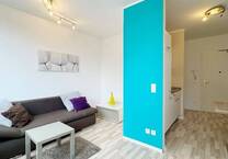 1 Zi Apartment - Modern möbliertes Apartment mit Schlafsofa an der Stadtgrenze
