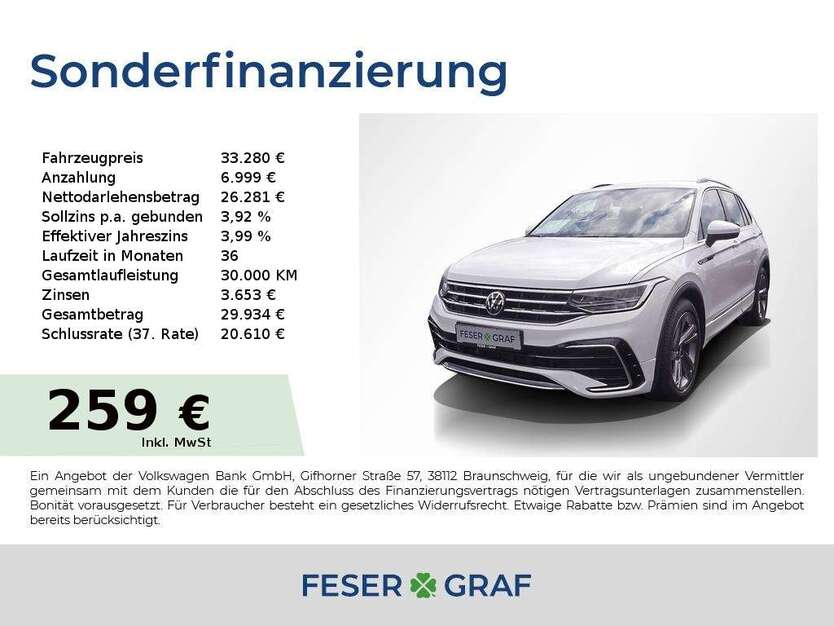 VW Tiguan 30.931 km 33.280 € Fürth 90763