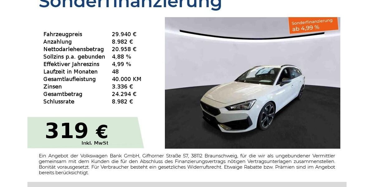 Cupra Leon 19.980 km 29.940 &euro; Nürnberg 90441