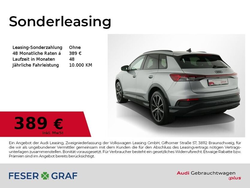 Audi Q4 e-tron 8.190 km 42.780 € Nürnberg 90411