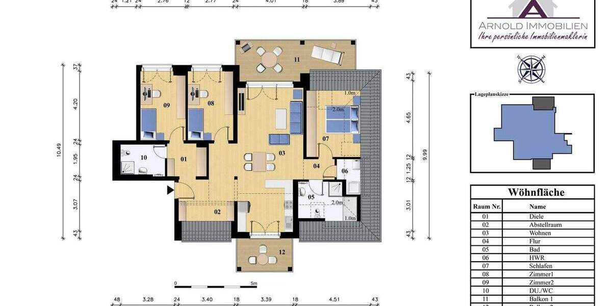 Etagenwohnung Erlangen Buckenhofer Siedlung - 4 Zimmer, 107 m&sup2;, 769.000&euro; | Angebot:23942168