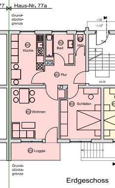 Etagenwohnung Nürnberg Altenfurt - 2 Zimmer, 70 m&sup2;, 219.000&euro; | Angebot:26741686