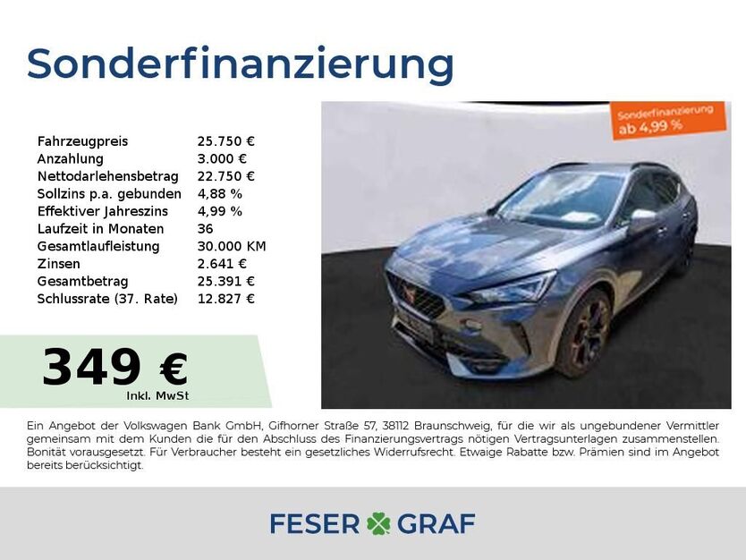 Cupra Formentor 51.150 km 25.750 € Lauf an der Pegnitz 91207