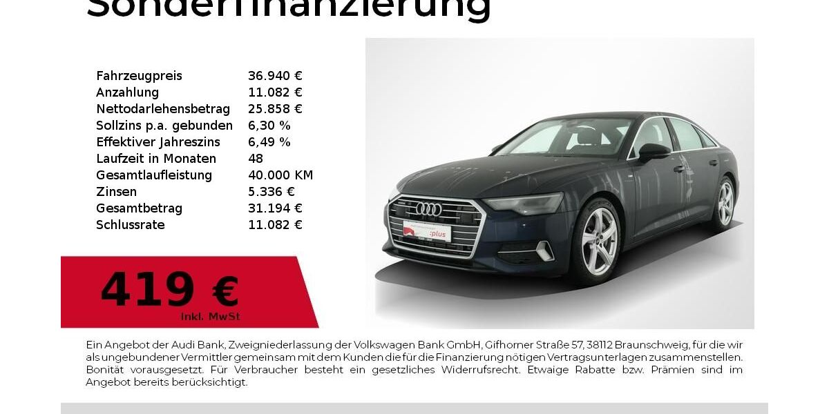 Audi A6 50.600 km 36.940 &euro; Nürnberg 90411