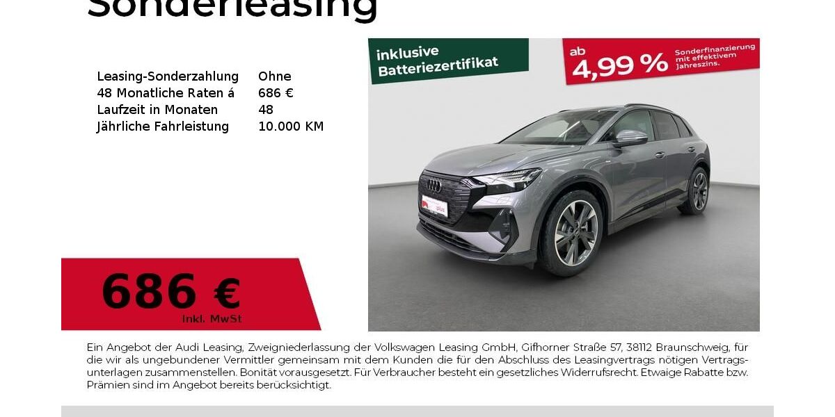 Audi Q4 e-tron 4.900 km 57.980 &euro; Fürth 90763