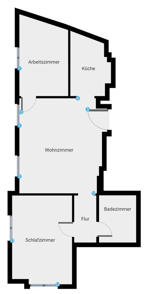 Top Zustand - Frisch renovierte 3-Zimmer-Altbauwohnung in Fürth zimmer