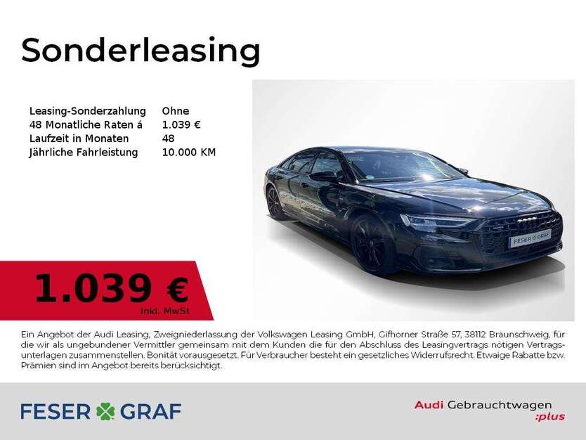Audi A8 6.000 km 105.980 € Fürth 90763
