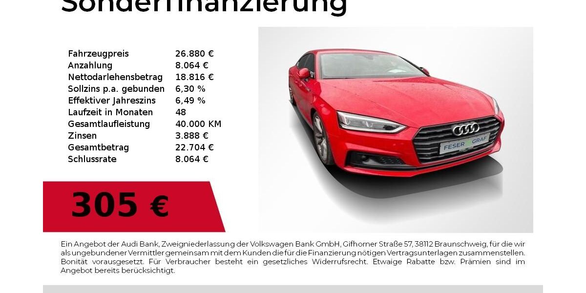 Audi A5 107.000 km 26.880 &euro; Nürnberg 90411