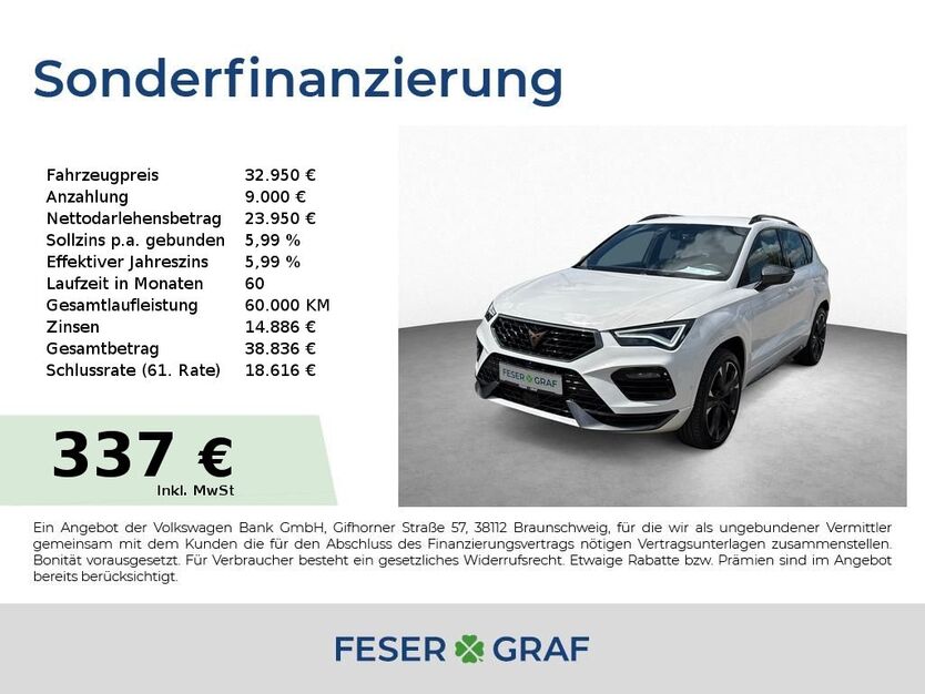 Cupra Ateca 43.000 km 32.950 € Roth 91154