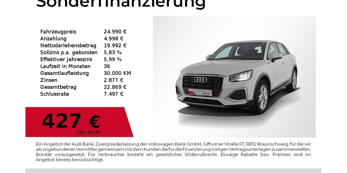 Audi Q2 79.999 km 23.880 &euro; Nürnberg 90441