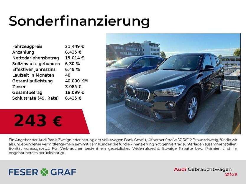 BMW X1 62.500 km 21.449 € Nürnberg 90411