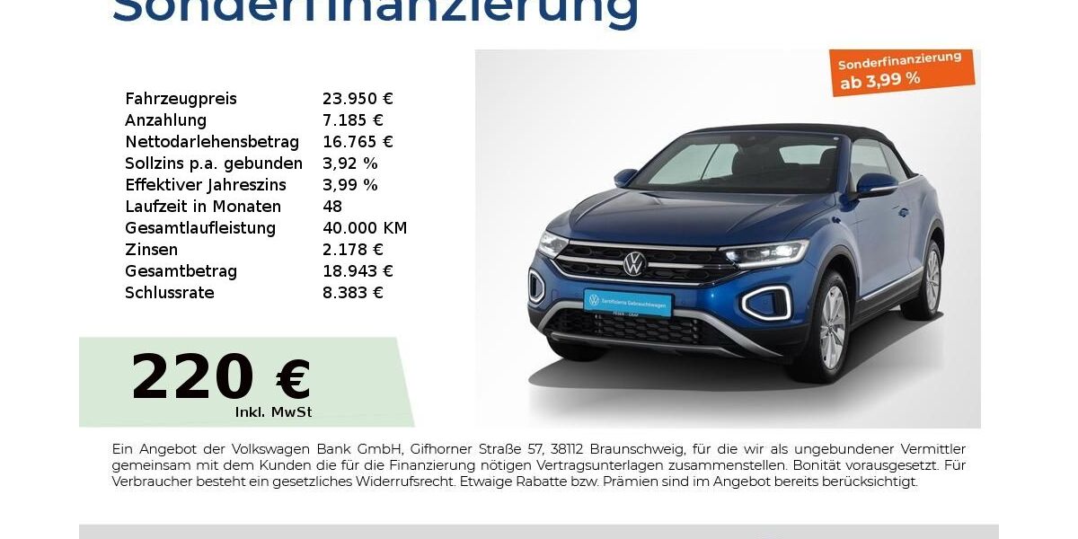 VW T-Roc 8.850 km 23.540 &euro; Nürnberg 90441