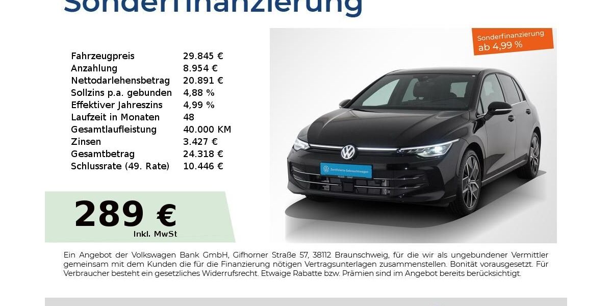 VW Golf 13.450 km 29.845 &euro; Nürnberg 90441