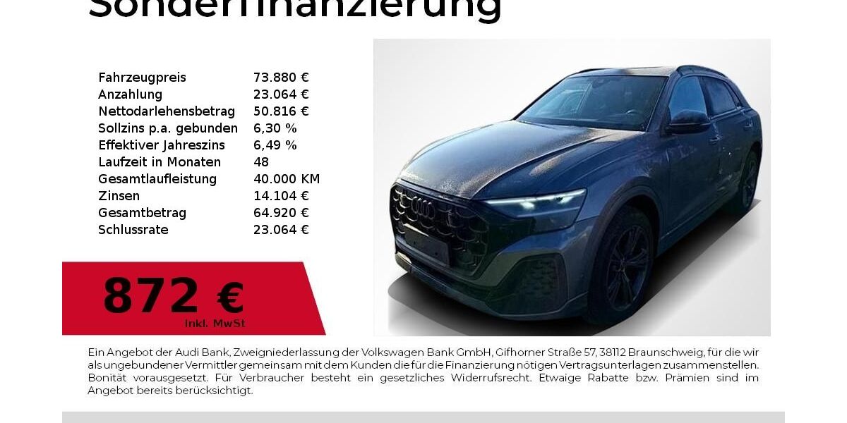 Audi Q8 12.600 km 73.880 &euro; Nürnberg 90411