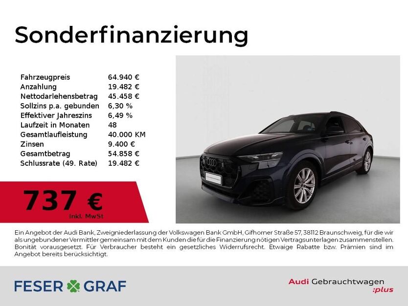 Audi Q8 28.125 km 64.940 € Nürnberg 90411