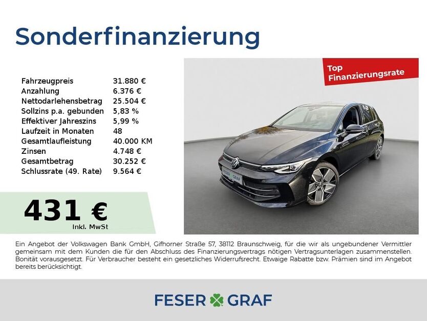 VW Golf 7.599 km 31.880 € Cadolzburg 90556