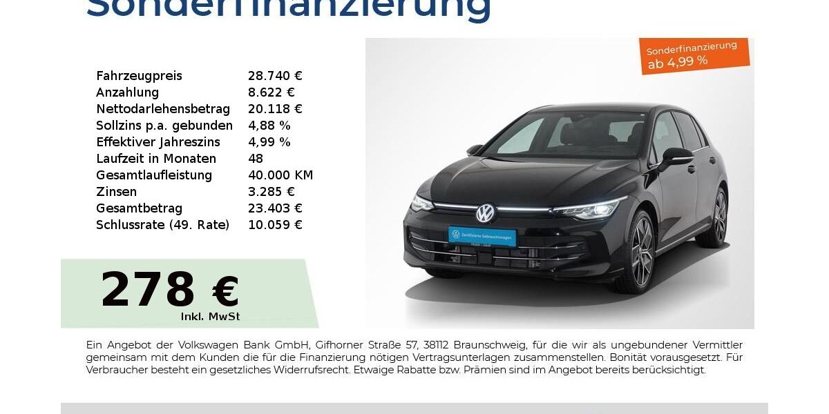 VW Golf 21.250 km 28.640 &euro; Nürnberg 90441