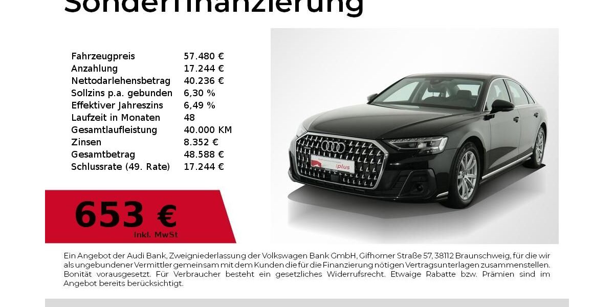 Audi A8 47.600 km 55.480 &euro; Nürnberg 90411