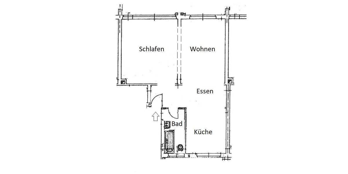 Etagenwohnung Nürnberg Gärten h d Veste - 2 Zimmer, 54 m&sup2;, 195.000&euro; | Angebot:26853032