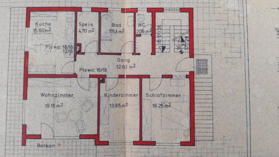 Etagenwohnung Offenhausen - 3 Zimmer, 95 m&sup2;, 850&euro; | Angebot:27602018